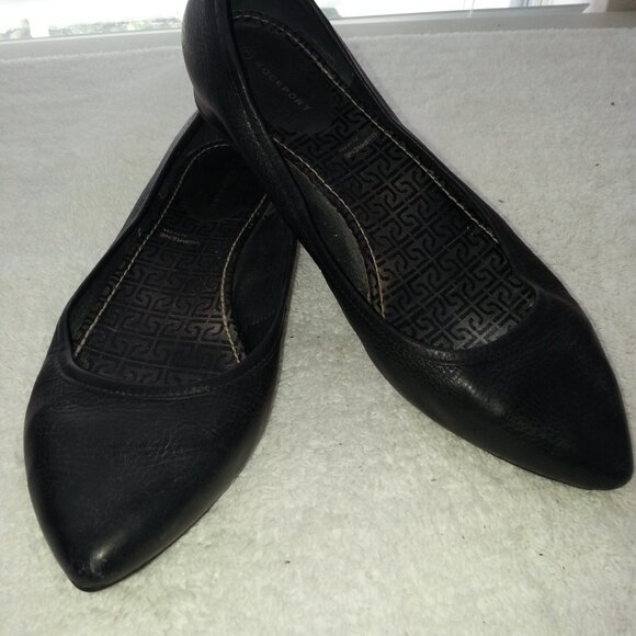 Pointy Toe Leather Worn Ballet Flats EU - Picture 1 of 14